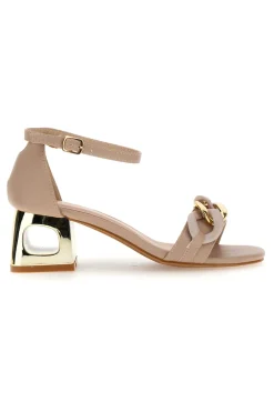 Sandali con Tacco 1905 Nude-THE FIRST New