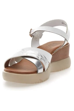 Sandali con zeppa bassa e fasce Bianchi incrociati FW10172-PITTARELLO SUN Best