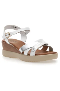 Sandali con zeppa bassa e fasce Bianchi incrociati FW10172-PITTARELLO SUN Best