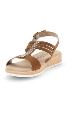 Sandali cuoio soletta in memory traspirante LR263729-MIO TEMPO Outlet