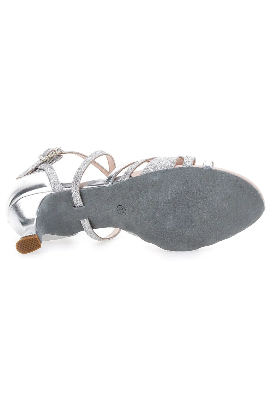 Sandali Da Ballo Argento Con Suola In Pelle 1460503-MON DIEU Sale