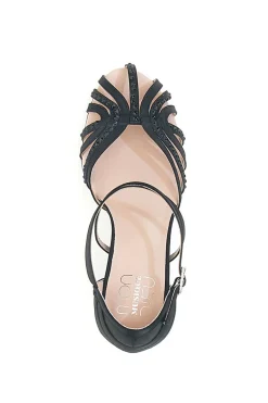 Sandali Da Ballo Neri Con Suola In Pelle 1460406-MON DIEU New