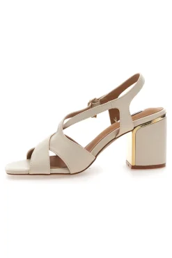 Sandali Eleganti con Tacco Largo e Dettaglio Gioiello Marcella Burani 51211-MARIELLA BURANI Online