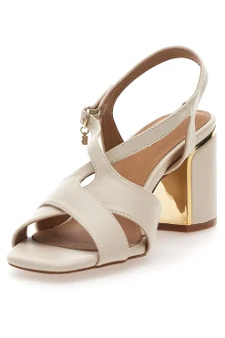 Sandali Eleganti con Tacco Largo e Dettaglio Gioiello Marcella Burani 51211-MARIELLA BURANI Online