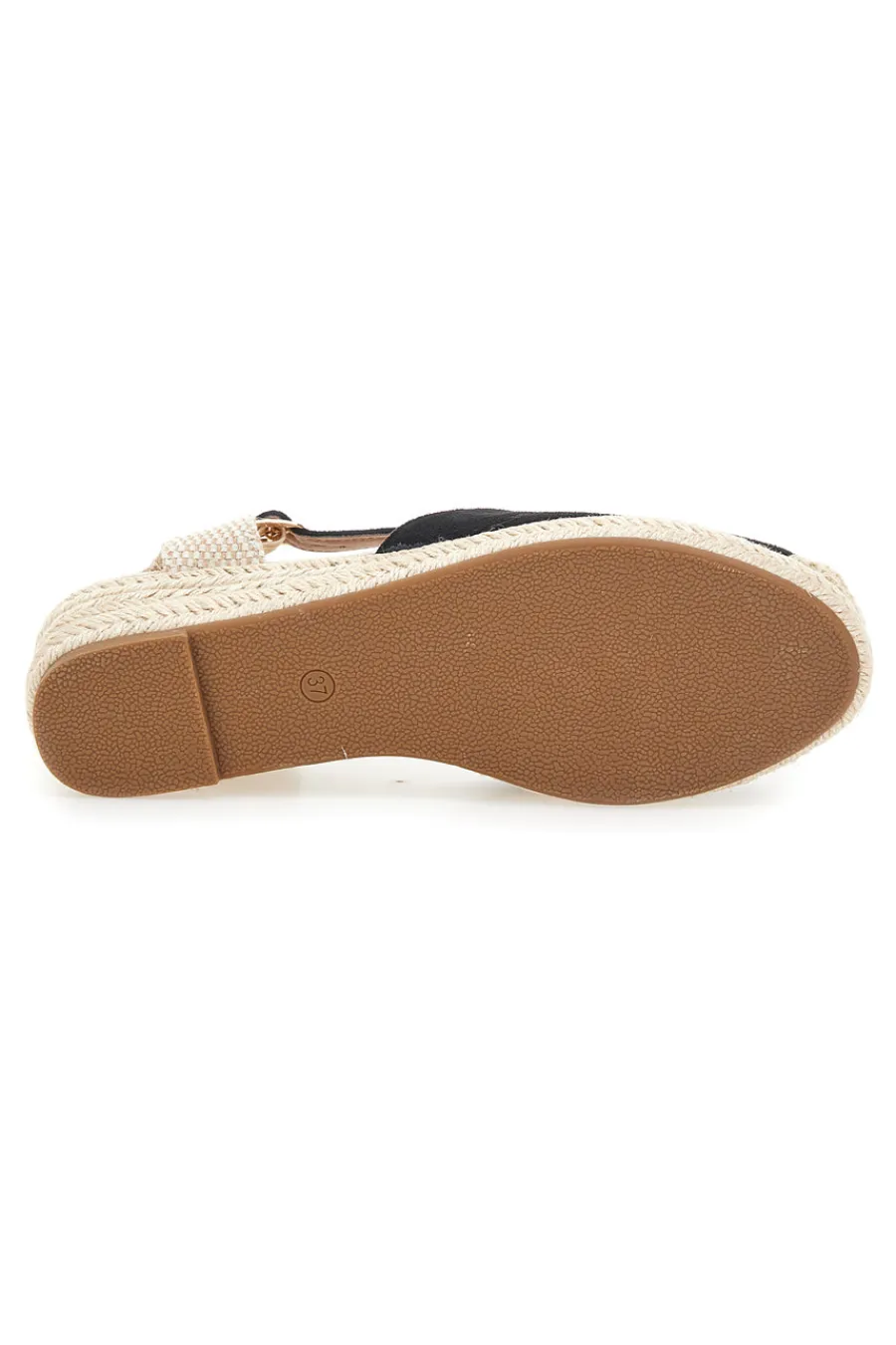 Sandali espadrillas da donna nere con zeppa in corda BL1-PITTARELLO SUN Best