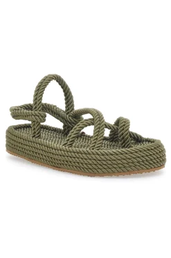 Sandali Espadrillas 6467 Verde Militare-PITTARELLO Best