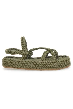 Sandali Espadrillas 6467 Verde Militare-PITTARELLO Best
