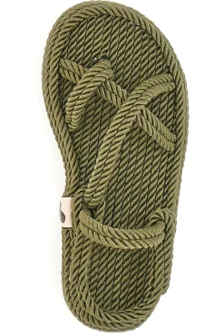 Sandali Espadrillas 6467 Verde Militare-PITTARELLO Best