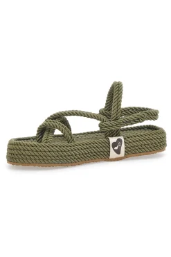 Sandali Espadrillas 6467 Verde Militare-PITTARELLO Best