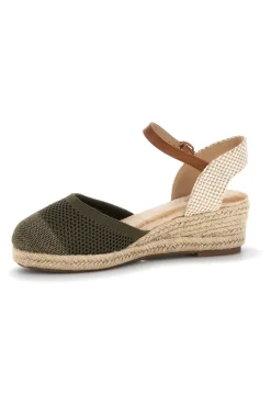 Sandali espadrillas Verdi con zeppa in corda Bl4-PITTARELLO SUN Clearance