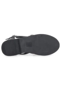 Sandali Fisherman Neri Con Suola Flat 5022-PITTARELLO LOOK Online