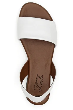 Sandali Flat Bianchi Con Sottopiede In Pelle 225140-PITTARELLO LOOK Hot