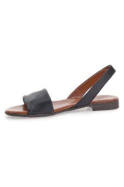 Sandali Flat Neri In Pelle 225140-PITTARELLO LOOK Best