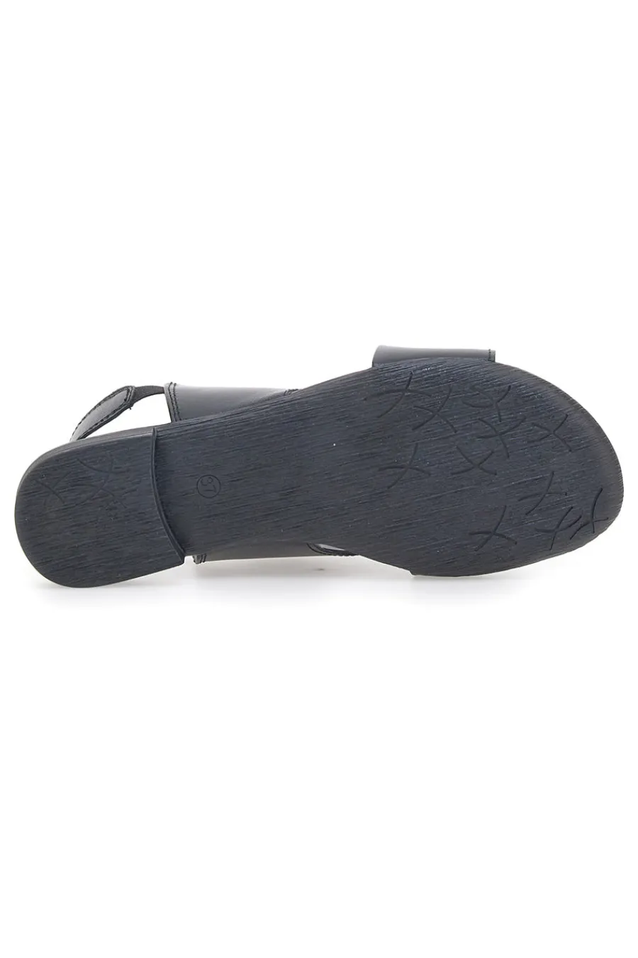 Sandali Flat Neri In Vera Pelle 225435-PITTARELLO LOOK Discount