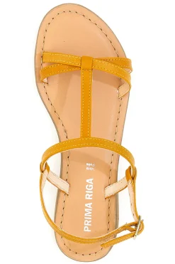 Sandali Flat Ocra 03-PRIMA RIGA Discount
