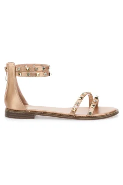 Sandali Flat Oro Rosa Con Borchie Me & Me 2535-ME u0026 ME Hot