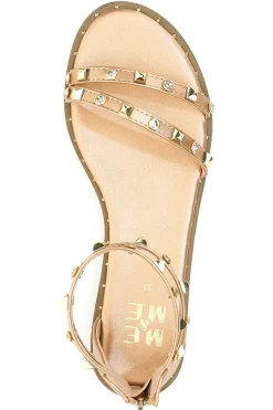Sandali Flat Oro Rosa Con Borchie Me & Me 2535-ME u0026 ME Hot