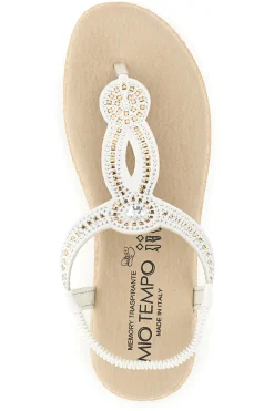 Sandali ghiaccio infradito con strass LR263703-MIO TEMPO Clearance