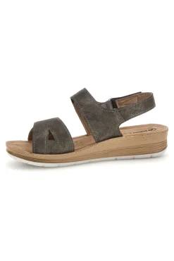 Sandali grigi con plantare anatomico 66 FC-INBLU Discount