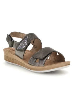 Sandali grigi con plantare anatomico 66 FC-INBLU Discount