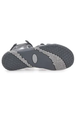Sandali Grigi Con Strappi In Velcro 22066-OVERLAND Clearance