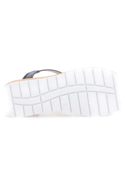Sandali infradito blu con strass LR253421-MIO TEMPO Online