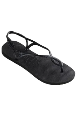 Sandali Infradito Neri Con Suola In Gomma Luna Fc-HAVAIANAS