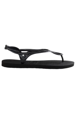 Sandali Infradito Neri Con Suola In Gomma Luna Fc-HAVAIANAS