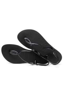 Sandali Infradito Neri Con Suola In Gomma Luna Fc-HAVAIANAS