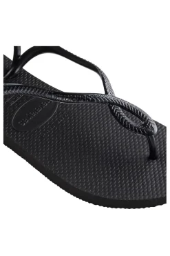 Sandali Infradito Neri Con Suola In Gomma Luna Fc-HAVAIANAS