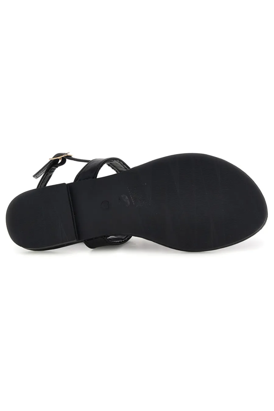 Sandali infradito nero con gioiello PREA3574-MON DIEU