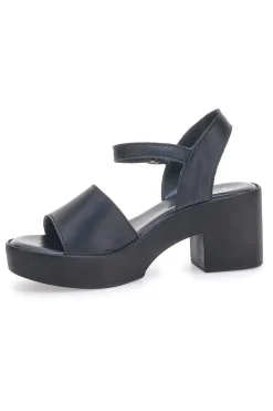 Sandali in vera pelle neri PITT.LOVE 318571082-PITTARELLO LOVE Discount