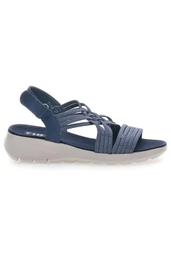 Sandali Jeans Con Tomaia Elastica Effetto Corda Intrecciata 1-FIRST ACTIVE Clearance