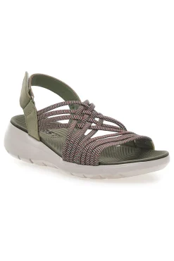 Sandali Con Tomaia Elastica Effetto Corda Intrecciata 1-FIRST ACTIVE Online