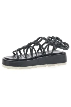 Sandali Lace-Up Neri 3770-GRAZIE
