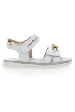 Sandali Laura Biagiotti 8540 Bianche con Catenella