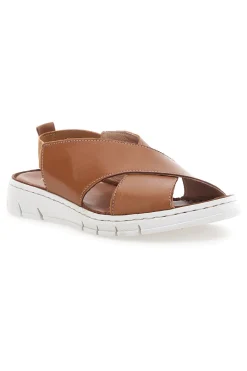 Sandali Marroni con Elastico Posteriore e Tomaia in Pelle 3324229-PITTARELLO FOCUS Sale