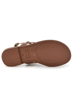 Sandali marroni con fasce intrecciate e cinturino TIMA644-PITTARELLO SUN Hot