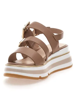 Sandali Marroni Con Platform K11011-MARIELLA BURANI Discount
