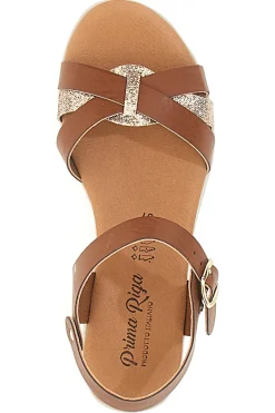 Sandali Marroni Con Platform Made in Italy 1-PRIMA RIGA Hot