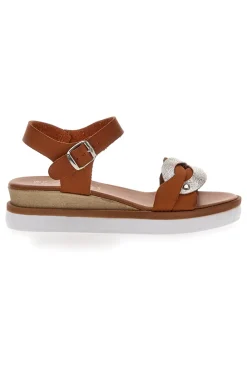 Sandali Marroni Con Platform 4,5 Cm 30017-PLOCADI New