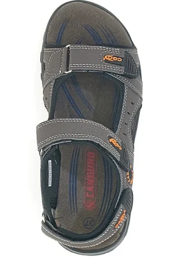 Sandali marroni con strappi regolabili CA1002 da donna-CANGURO New