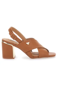 Sandali Marroni Con Tacco a Blocco 51210-MARIELLA BURANI Online