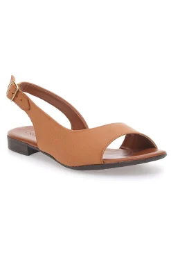 Sandali Marroni con Tomaia in Pelle e Tacco Basso 225110-PITTARELLO LOOK Sale