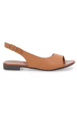 Sandali Marroni con Tomaia in Pelle e Tacco Basso 225110-PITTARELLO LOOK Sale