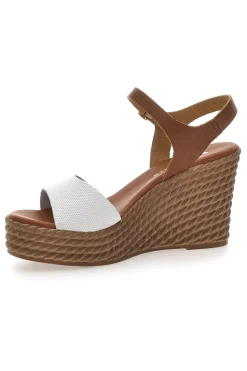 Sandali Marroni con Zeppa in Vera Pelle 5621504-PITTARELLO Sale