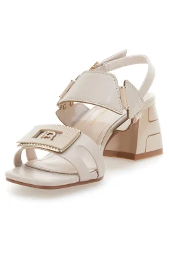 Sandali Natural Con Tacco a Blocco 9039-LAURA BIAGIOTTI Outlet