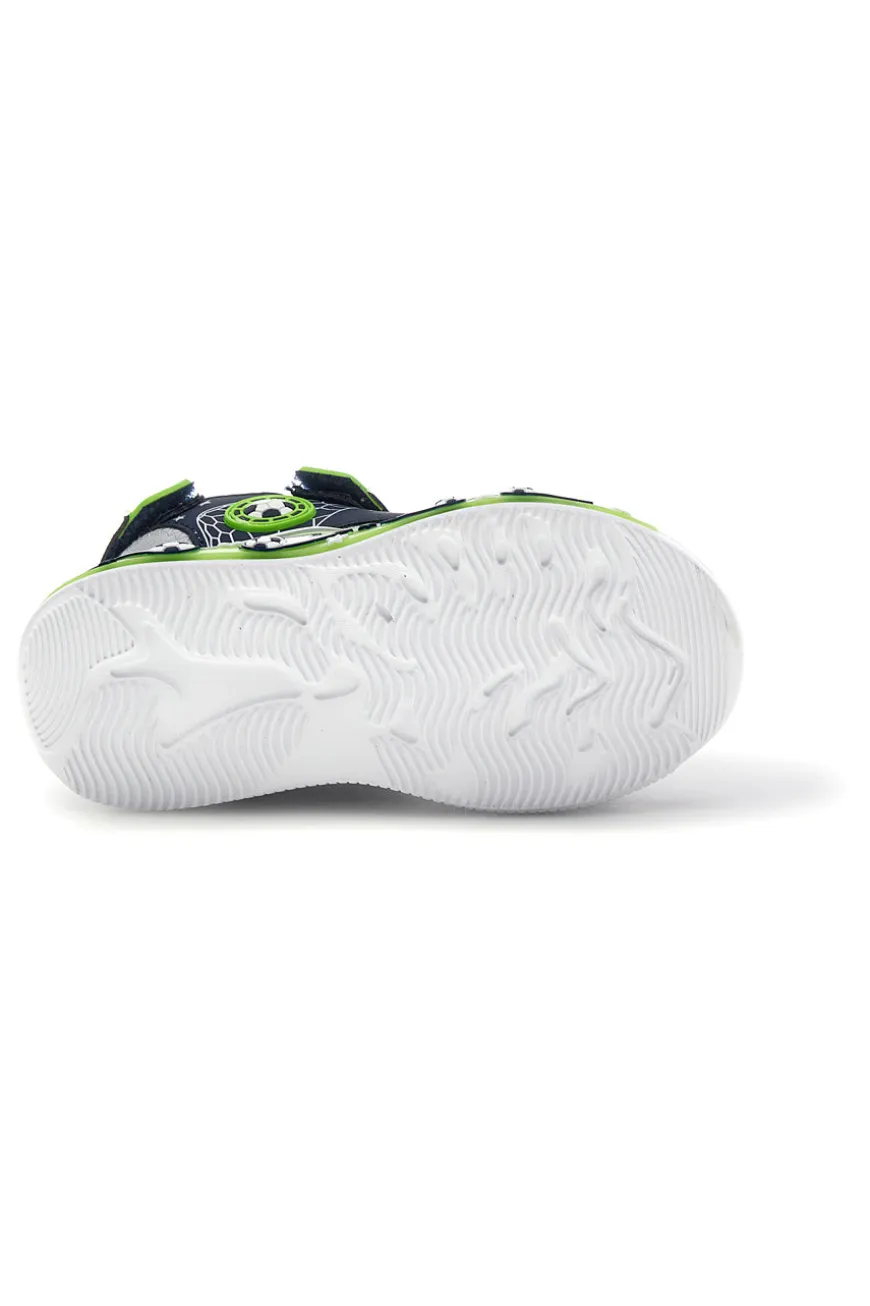 Sandali Navy con strappi e luci Pitt kids 11261