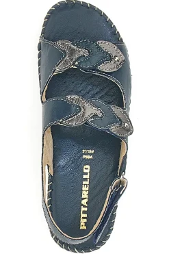 Sandali Navy Sling-back Con Strappo In Velcro 42063-PITTARELLO New