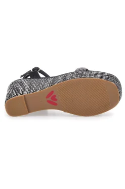 Sandali Nere Con Cinturino e Zeppa 10 cm 1402-BETTYFLOWERS Online